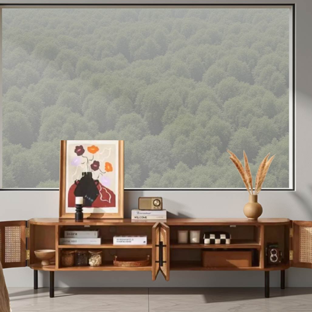 Aina Ash Wood Rattan TV Stand