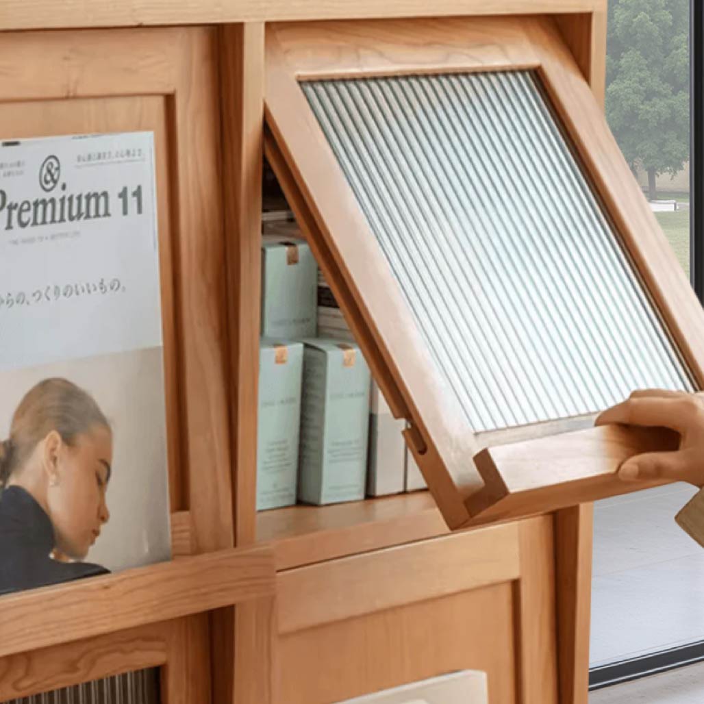 Anders Solid Wood Magazine Cabinet