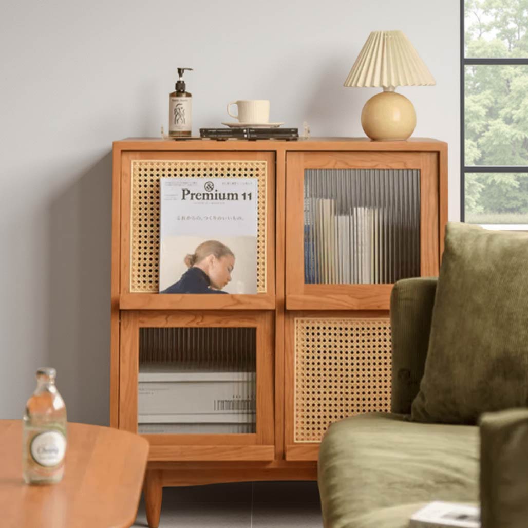 Anders Solid Wood Magazine Cabinet