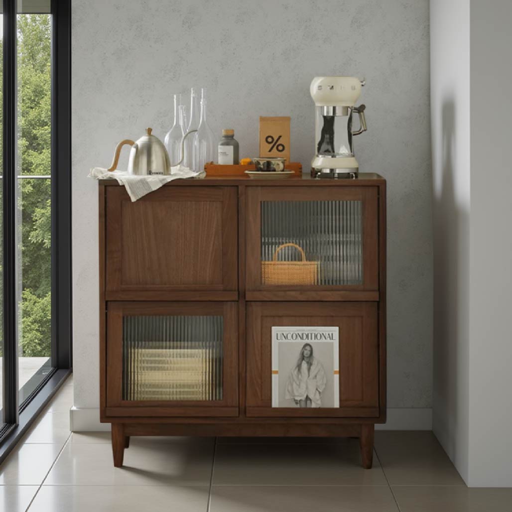 Anders Solid Wood Magazine Cabinet