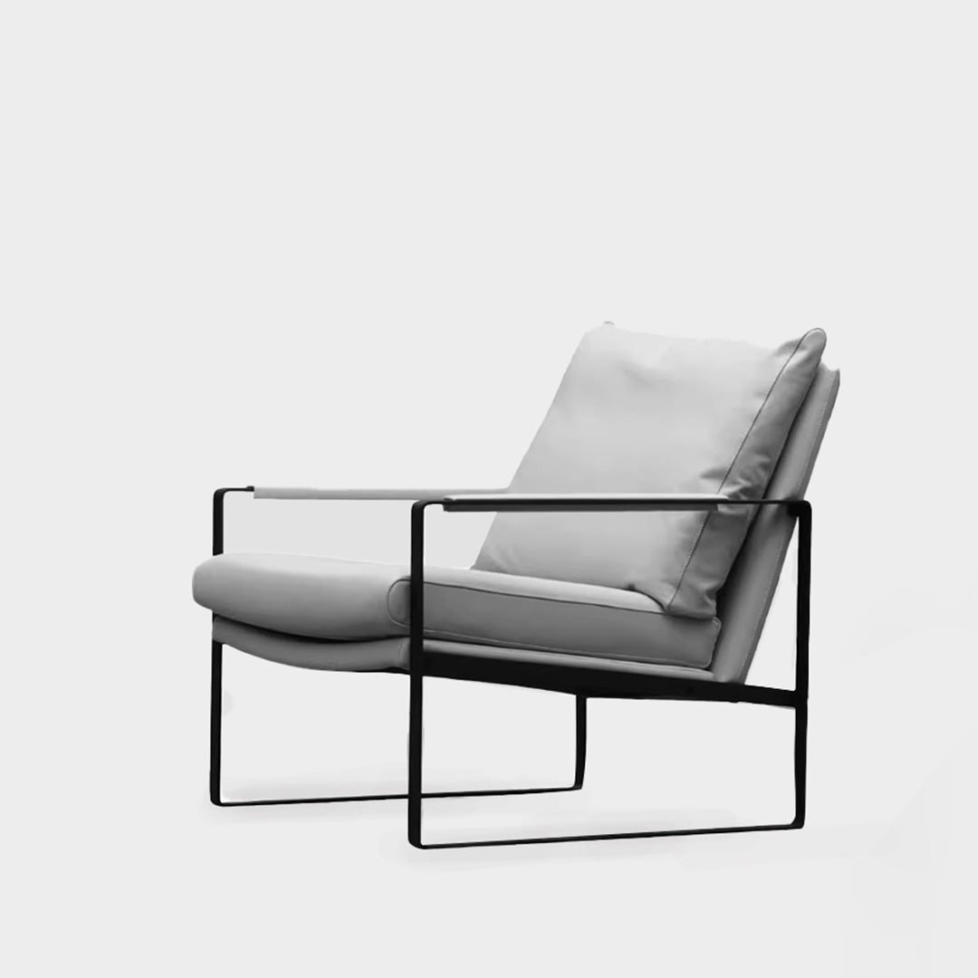Henri Nordic Steel Armchair