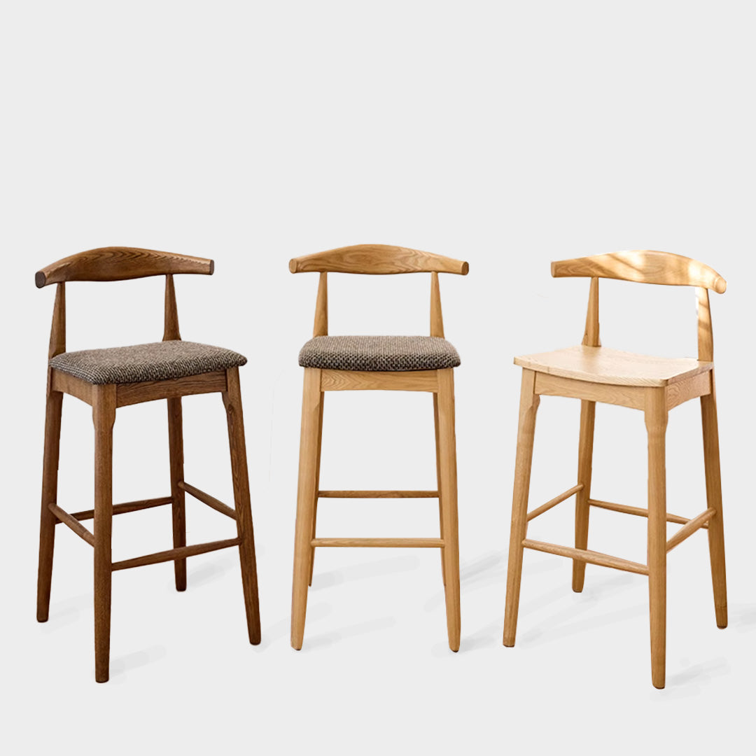 Ingrid Solid Wood Bar Stool