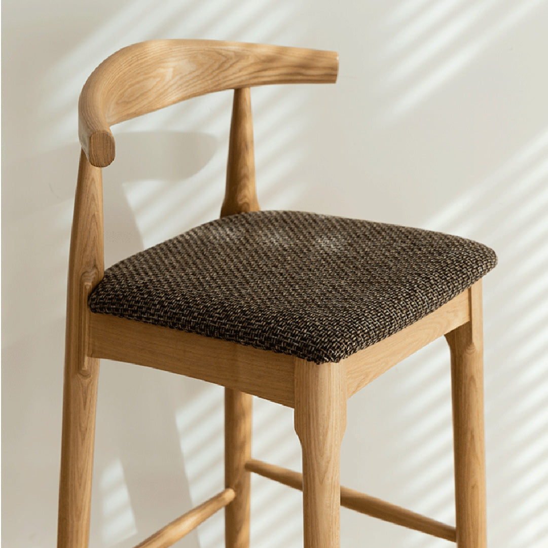 Ingrid Solid Wood Bar Stool