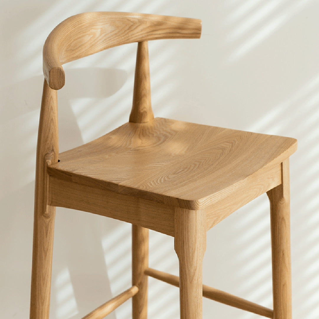 Ingrid Solid Wood Bar Stool