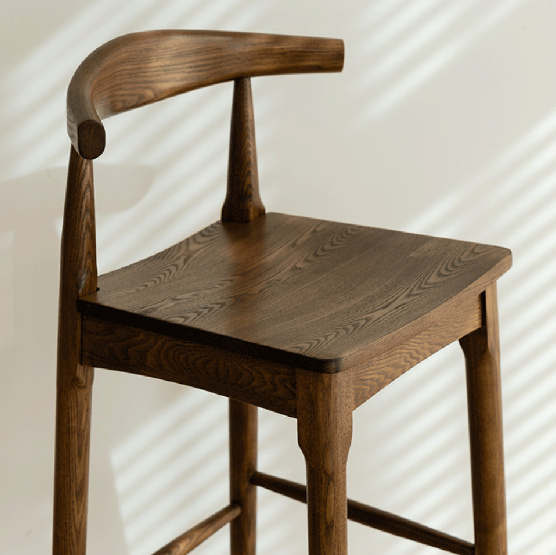 Ingrid Solid Wood Bar Stool