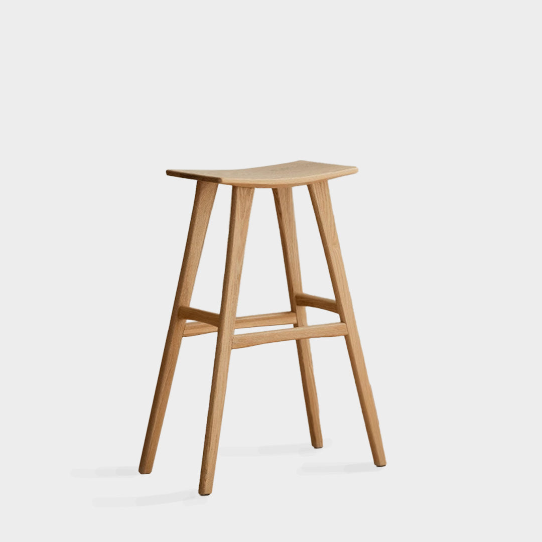 Njal Solid Wood Bar Stool