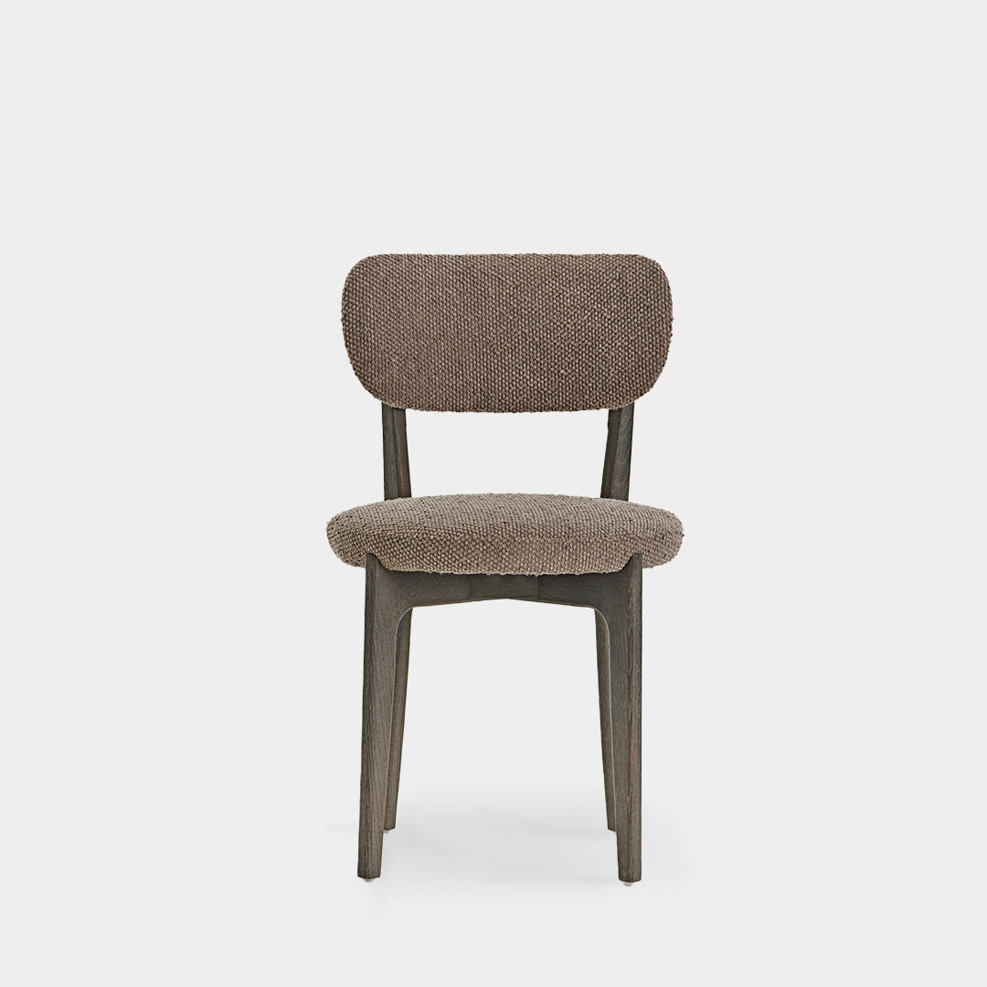 Ragnar Oak Wood Antique Fabric Dining Chair