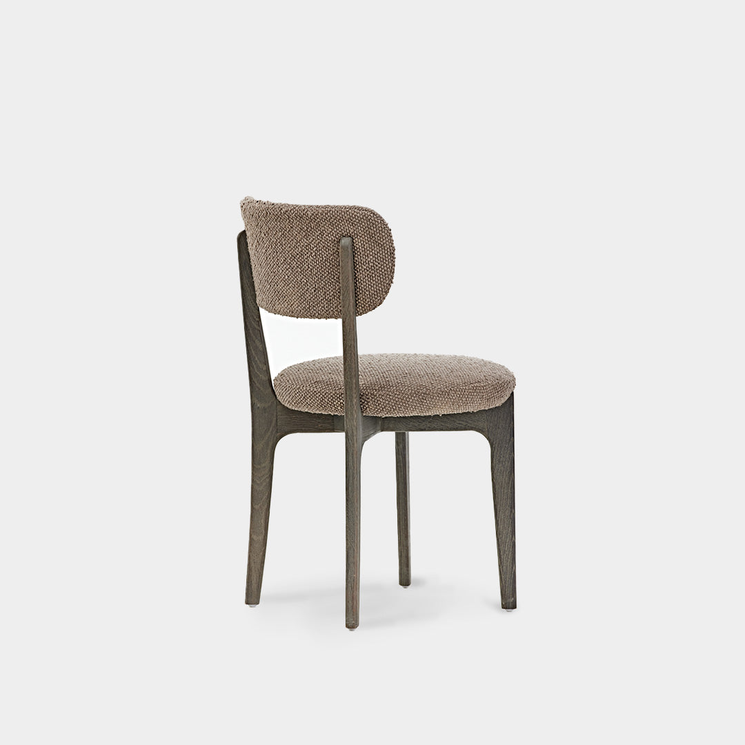 Ragnar Oak Wood Antique Fabric Dining Chair