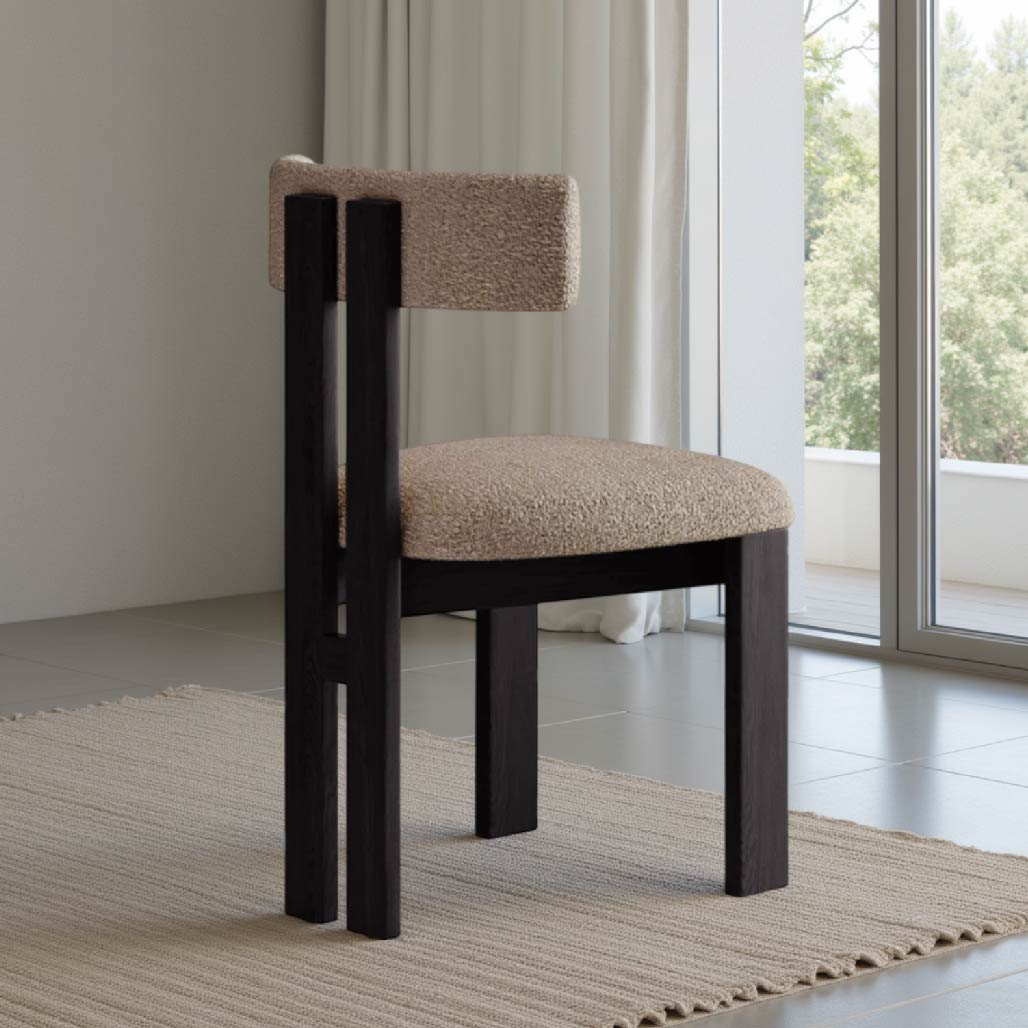 Thyr French Retro Ash Wood Chair