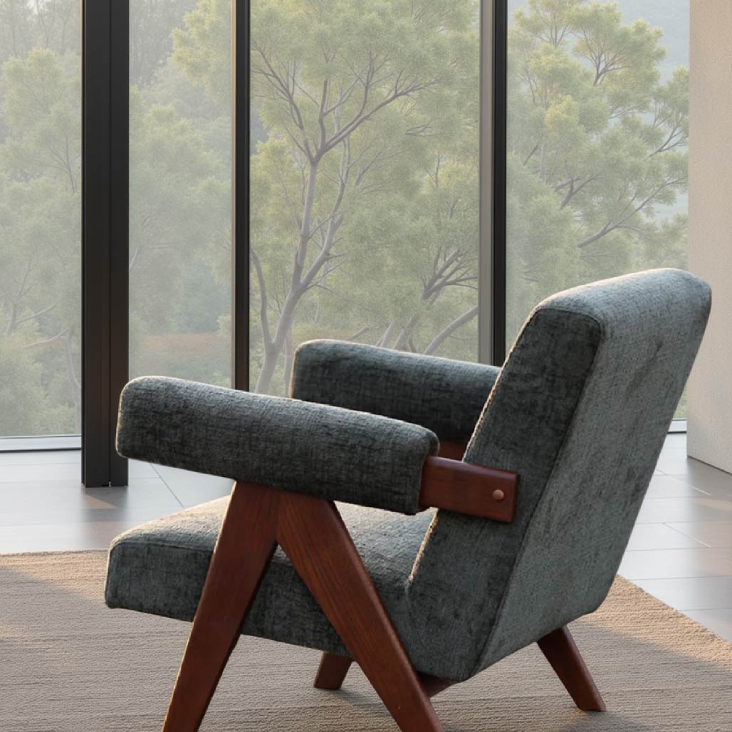 Viggo Retro Armrest Lounge Chair