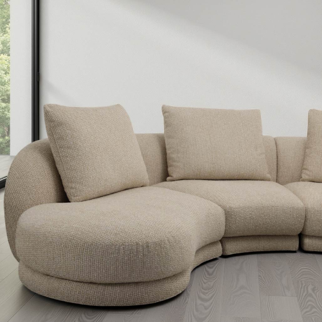 Vilde Curved Cloud Sectional Sofa