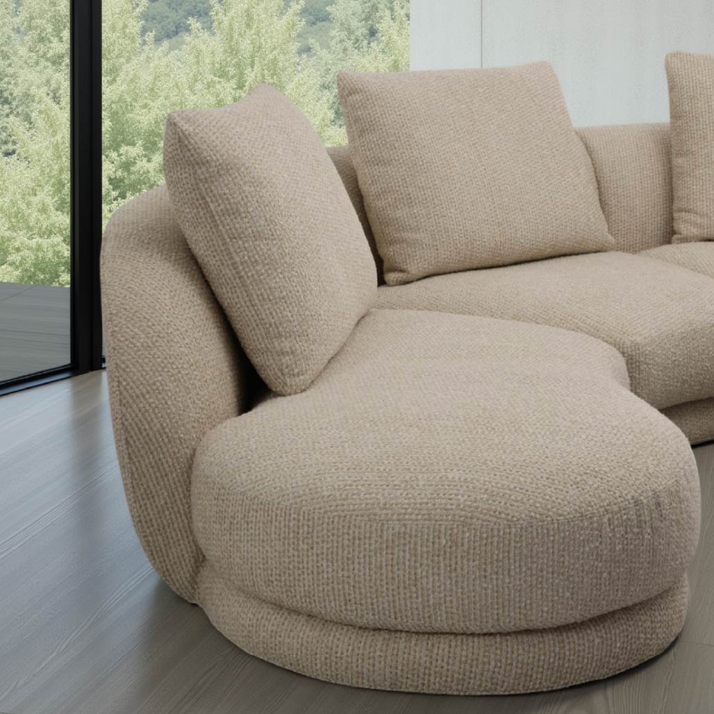 Vilde Curved Cloud Sectional Sofa