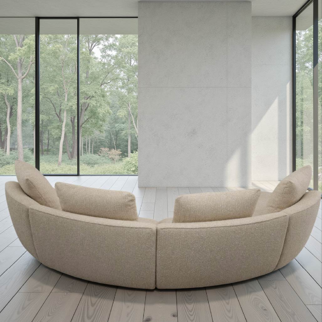 Vilde Curved Cloud Sectional Sofa