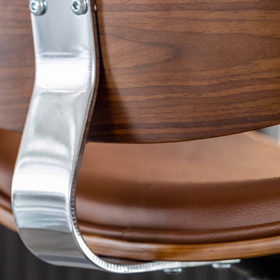 Berit Leather Lifting Swivel Bar Stool