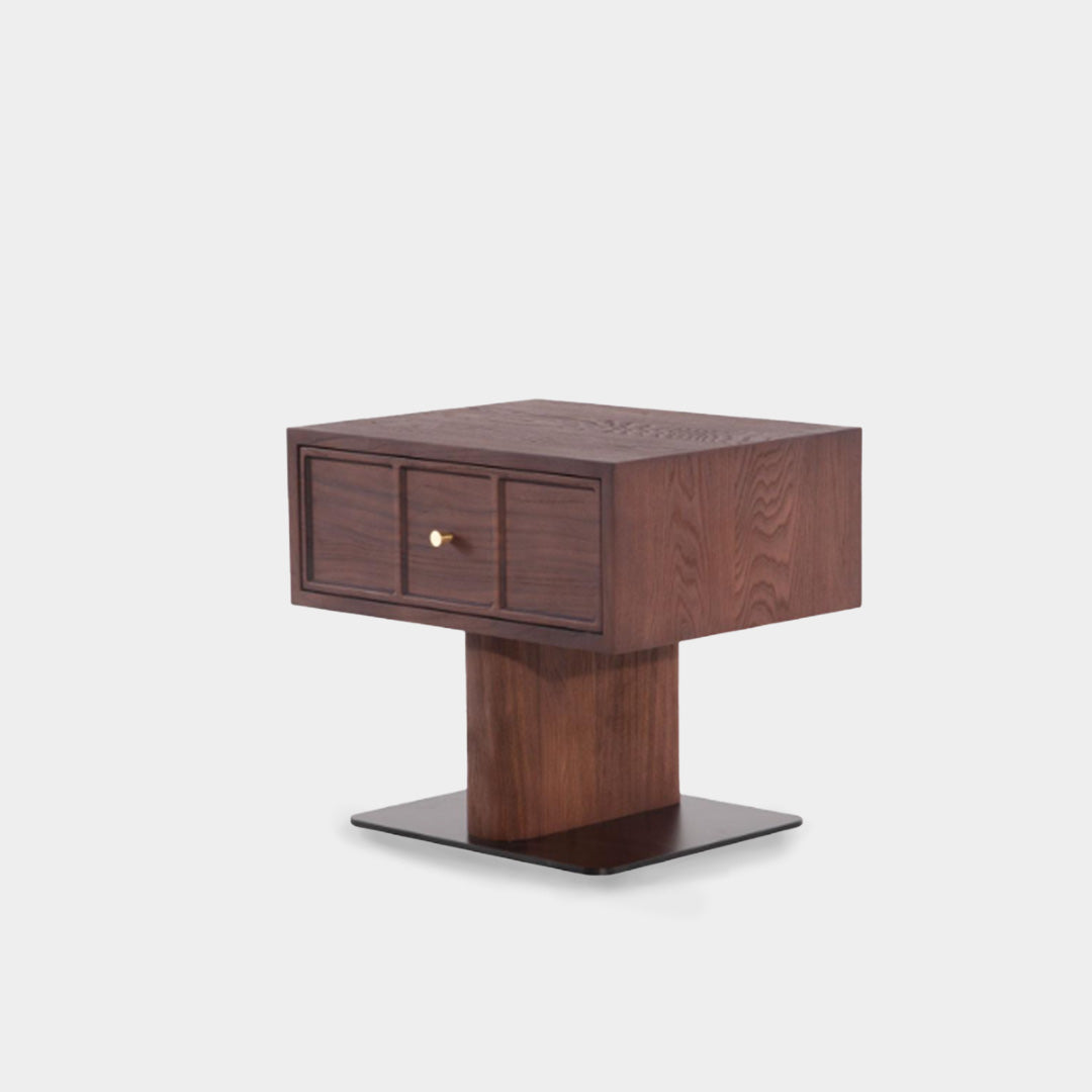 Linen-Blend Wood Frame Bed