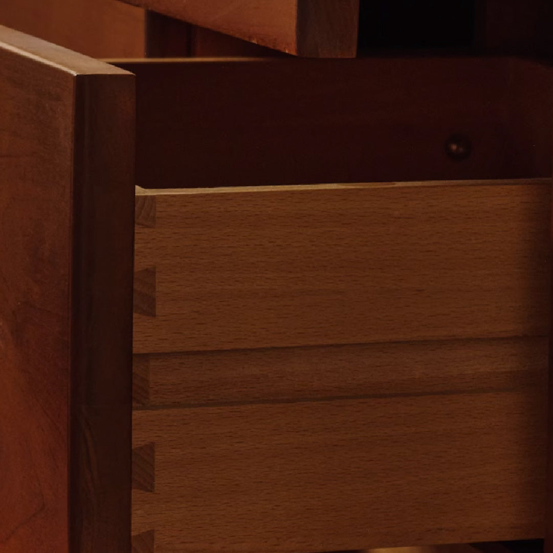 Maia Retro Multi Drawers Solid Wood Cabinet