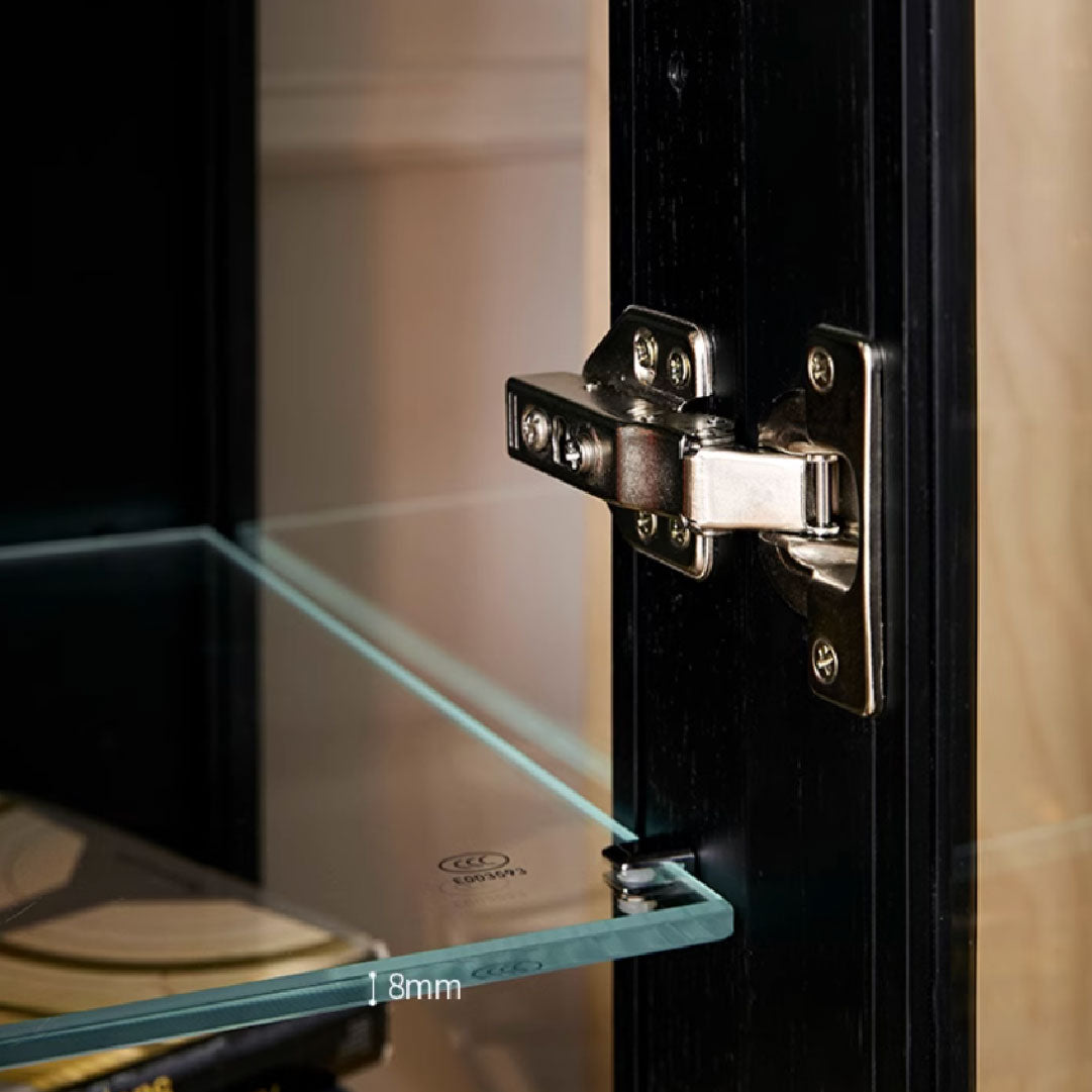 Olena French Retro Wood Arched Cabinet