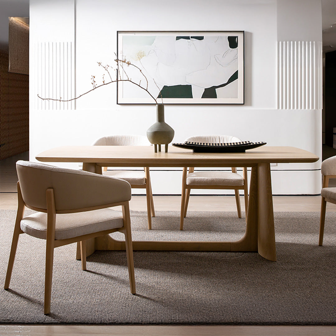 Lunara White Oak Dining Table