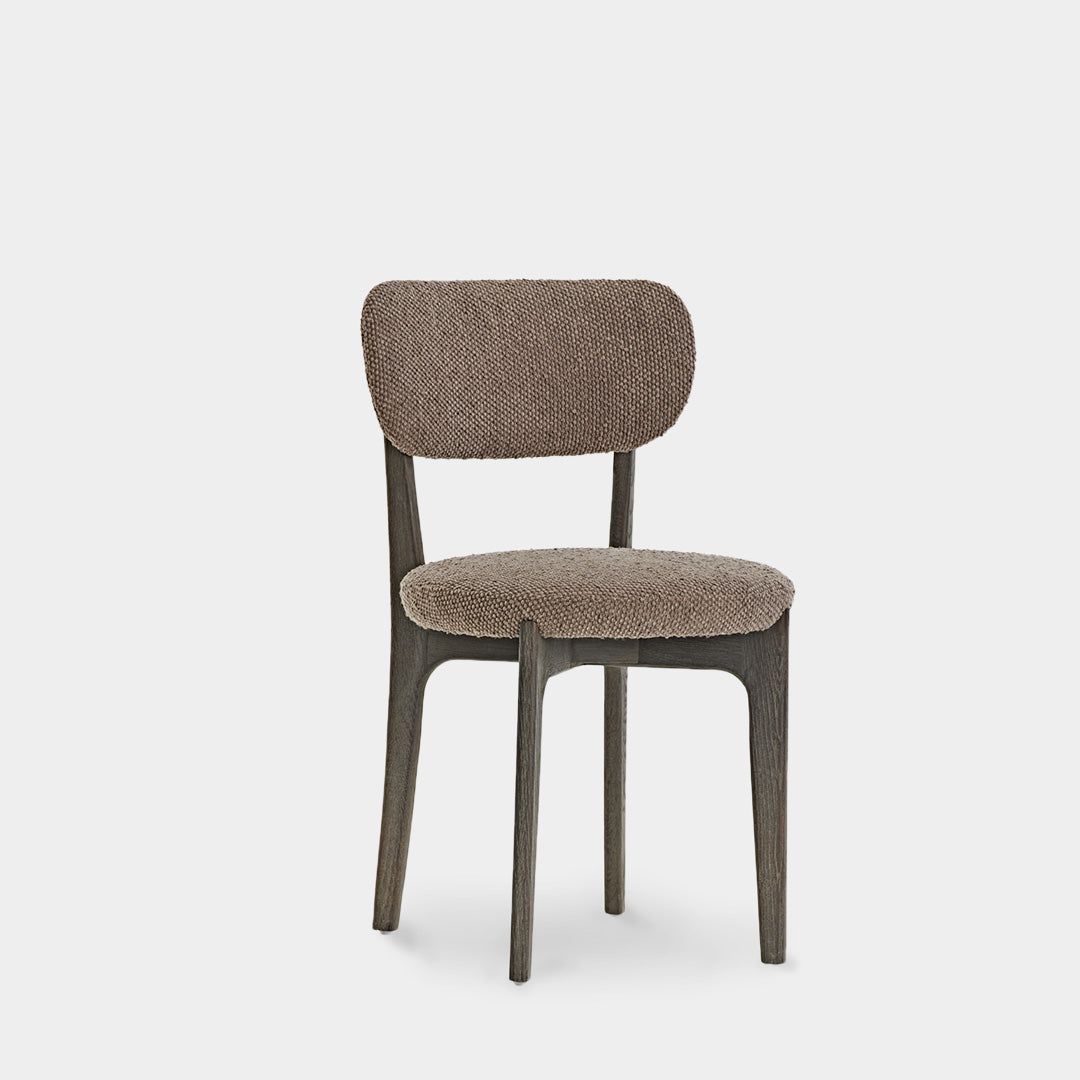 Ragnar Oak Wood Antique Fabric Dining Chair