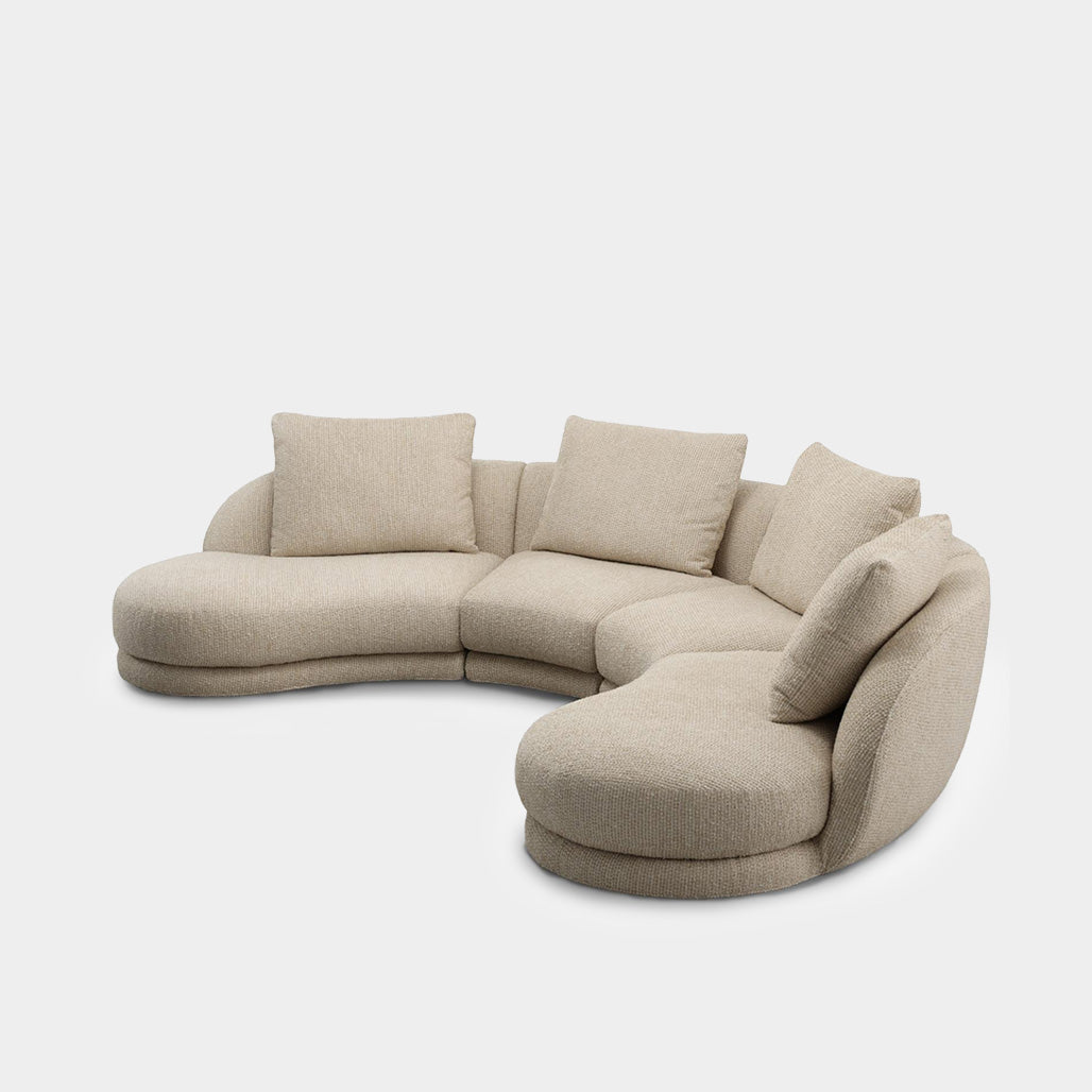 Vilde Curved Cloud Sectional Sofa
